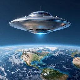 FAKE UFO floating on top of FLAT Earth n-9