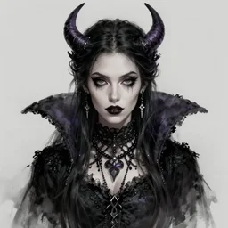 female goth human vampire witch in the style of greg rutkowski, makoto shinkai, trending on artstation, character design, concept art, pretty face, forward facing, highly detailed, digital art