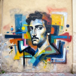 abstract graffiti by caravaggio