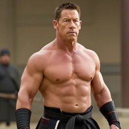 a film still of John Cena as samurai