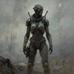 concept art of death stranding, cinematic shot, oil painting by jama jurabaev, extremely detailed, brush hard, artstation, high quality, brush stroke