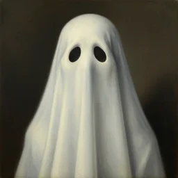 portrait of a ghost, by rene magritte, detailed painting, hd, hq, high resolution, high detail, 4 k, 8 k