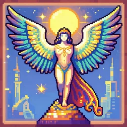the ophanim, pixel art study