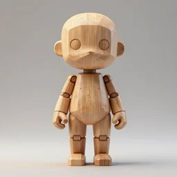 model statue highly detailed, symetrical, geometrical, cgsociety, artstation, minimalist, concept art, official art, octane 8 k, illustration artoys, funny, cute, figurine wooden, cybernetique, artnouveaux in wood sculpture, masterpiece of art, art basel