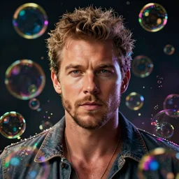 hyperrealistic dslr film still of michael buble disguised as colorful bubbles, stunning 8 k octane comprehensive 3 d render, inspired by istvan sandorfi & greg rutkowski & unreal engine, perfect symmetry, dim volumetric cinematic lighting, extremely hyper - detailed, incredibly real lifelike attributes & flesh texture, intricate, masterpiece, artstation, stunning