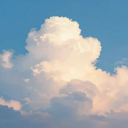 peaceful puffy clouds, graphic novel, 4 k