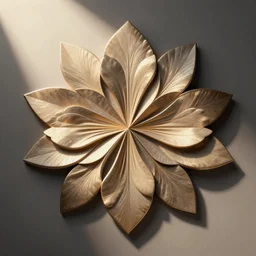 abstract floral geometry with dynamic composition