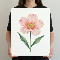 woman holding flower artwork by lucian freud