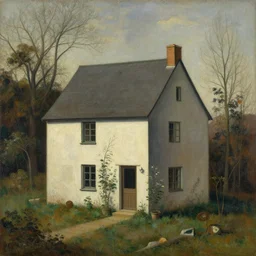 a house for the wrathful soul designed by jean arp. painting by roger dean, caspar david friedrich. h 7 6 8