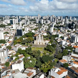 vista aérea do centro da cidade de salvador, brasil