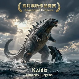 Kaiju dividing the ocean by greg rutkowski, Mandy Jurgens