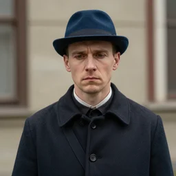 thirty years old lee evans as a ( ( sad ) ), ( ( whimsical ) ) 1 9 th century eastern european postman / no facial hair. detailed soft focus interesting lights, portrait by nancy ekholm burkert