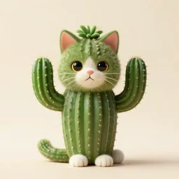 cactus shaped cat