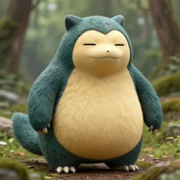 a high detail shot of a snorlax in the wild, render, cgsociety, photorealism
