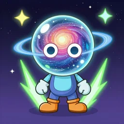 a cartoon character who have the power of galaxy