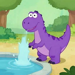 Barney the purple dinosaur poisoning the well