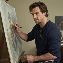 herry cavill, attractive male, painting by wlop