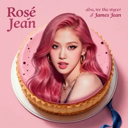 “Rose, dotart, album art in the style of James Jean”