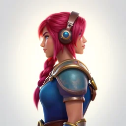 side - profile rendered portrait, imogen poots as a dota 2 paladin character, bright backlit, key lighting, smooth, gaudy colors, octane render aesthetic, dota matte painting concept art, official fanart behance hd artstation by jesper ejsing, by rhads and lois van baarle and ilya kuvshinov and rossdraws