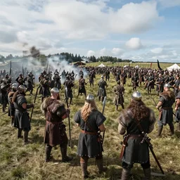 gopro footage of a viking battle