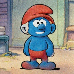 donald trump as a smurf