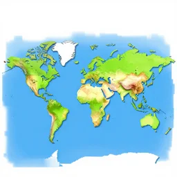 pixel art world map