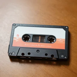 a cassette tape on a table