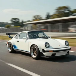 a porsche 9 0 9 in shape of silvia rocket bunny edition, race track background, long shutter speed, retro style, modern car design, 8 k resolution