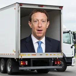 zuckerberg on a truck