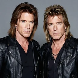 axl rose and john bon jovi having a bad hair day, by rembrandt
