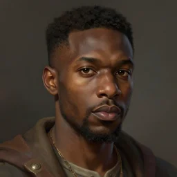 the african merchant as a realistic fantasy d & d character, closeup portrait art by donato giancola and greg rutkowski, realistic face, digital art, trending on artstation