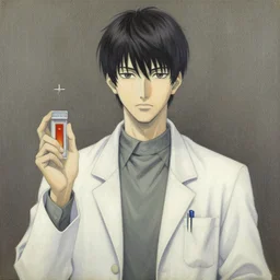 biochemist prince. decal by award - winning mangaka, intricate details, heavily stylized, muted palette, oil painting