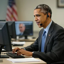 barack obama as an it telephone support technician