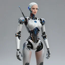 Betty the Android Electronic Beautiful Prototype Fork Robot android sensors core torso clamps hands arms legs antenna chains chassis engines vents head face portrait portrait portrait Futuristic Portrait Wearing Boots and a Nanotech Swimsuit Ross Tran Jordan Grimmer Ilya Repin C. M. Kosemen Youtube Video 4k Artstation