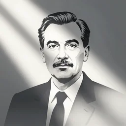 DB Cooper, line vector art