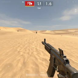 counter strike 1. 6 screenshot, in the dessert