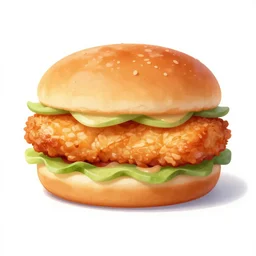 a chicken sandwich with donuts for buns