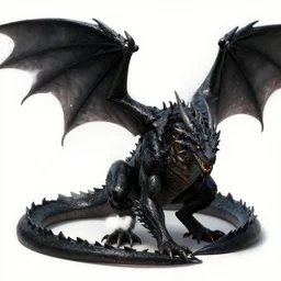 Adult black dragon, art by Ciruelo, trending on Artstation, 8K