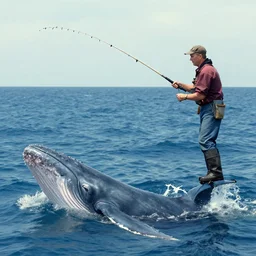 fisherman caught a whale