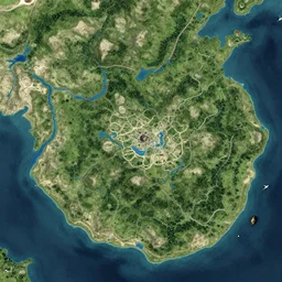 highly detailed, satellite image, game map, casual game, uncharted waters, landscape