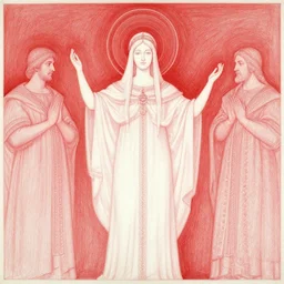 mythos goddess. ceremonial, film still by kubrick, depicted by herbert james draper, arnold bocklin, john willaim godward, sir lawrence alma - tadema. limited color palette, very intricate, highly detailed, minimalist. red and white chalk study unfinished..