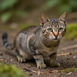 a feline salamander - cat - hybrid. animal photography, wildlife photo