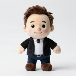 elon musk plush toy, artstation