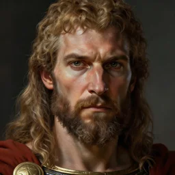 king leonidas, concept art, detailed face, fantasy, highly detailed, cinematic lighting, digital art painting by greg rutkowski