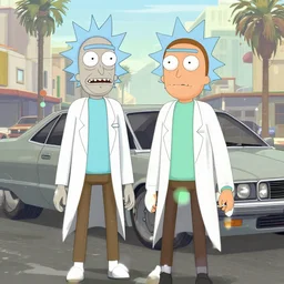 Rick and Morty in GTA San Andreas