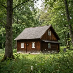 a cottage in the woods