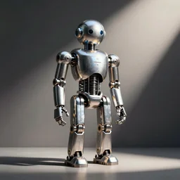 a simplistic robot made of Titanium Oxide