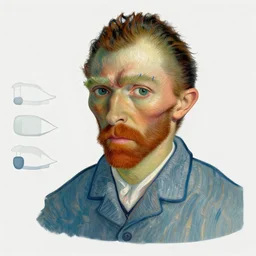 ensor van gogh by salvador patrick duffill dali, artstation, zbrush, cgsociety