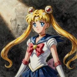 Sailor moon drawn by George tooker