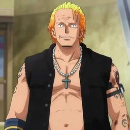 Action Bronson as a character in one piece, anime still